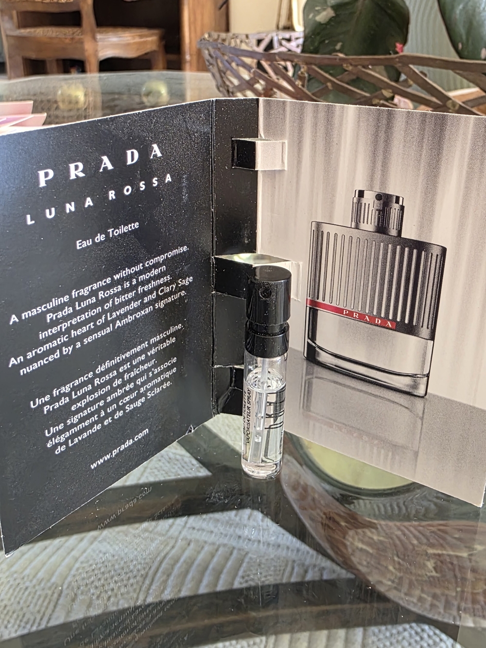 Prada Luna Rossa Sample Card —